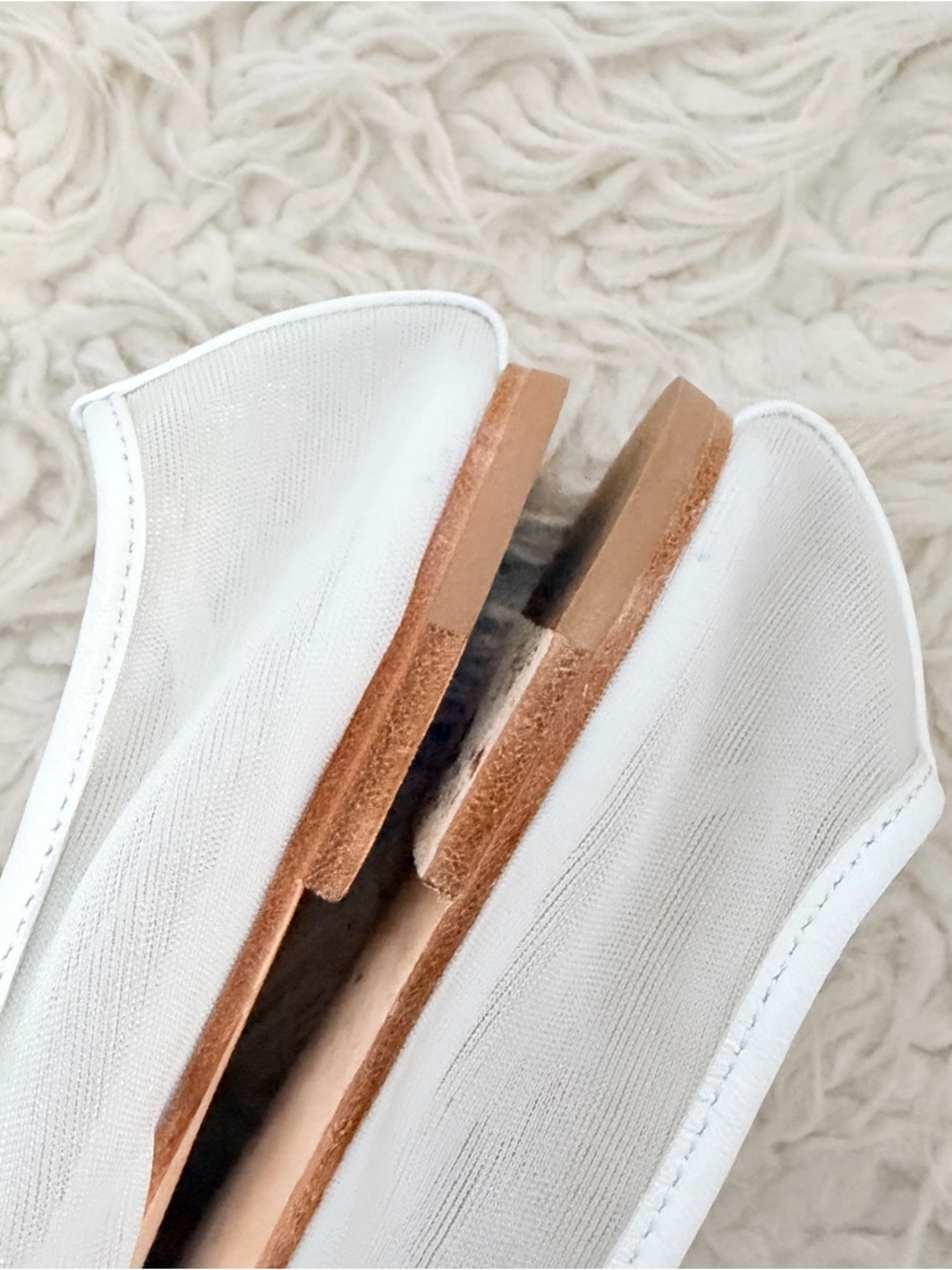 Dear Frances Balla Mesh Ballet Flats - White - Picture 6 of 10